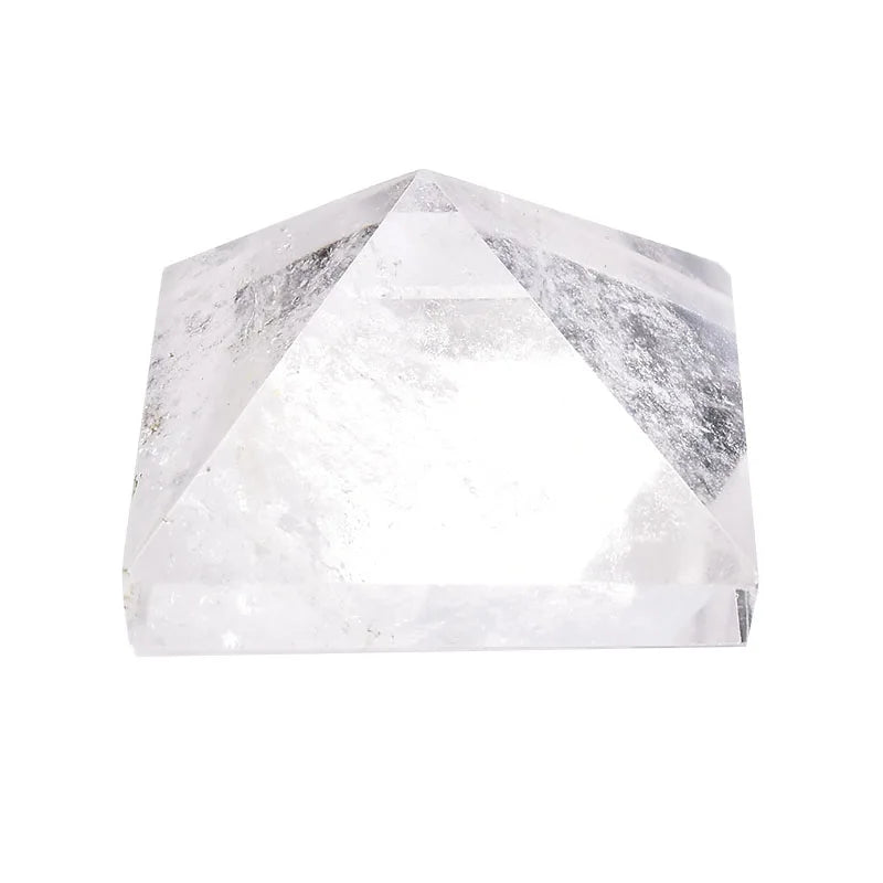 Pirâmide Orgonite Quartzo Transparente